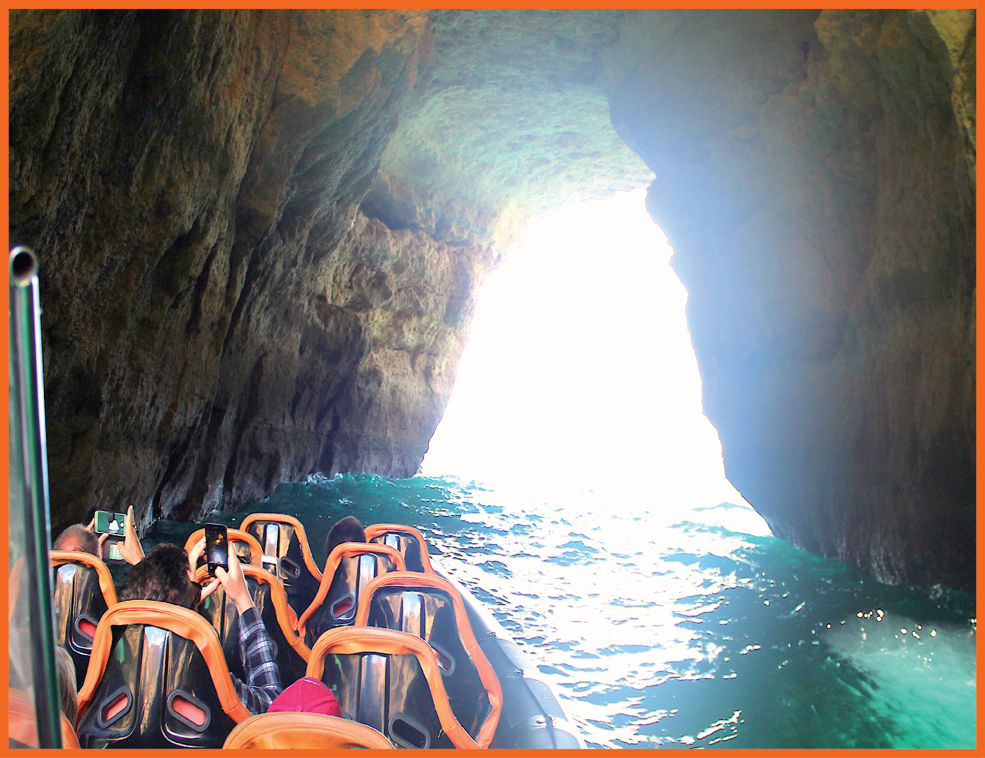 RIB BOAT TO ENTER INSIDE CAVES
